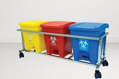 SI Surgical Hospital Furniture|Bio Medical Waste Bin - SIS 2074A by SI Surgical for Hospital : Colours available: Multicolour