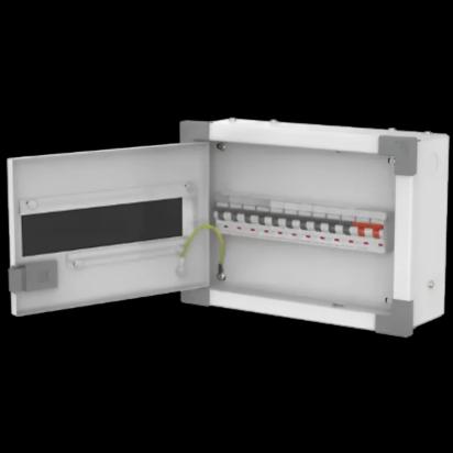 Polycab Distribution Board| SPN Phase|4W| Grey White by Polycab
