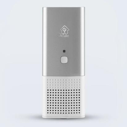 O2Cure REME LED – Portable Air Purifier by O2Cure : Colours available: Silver
