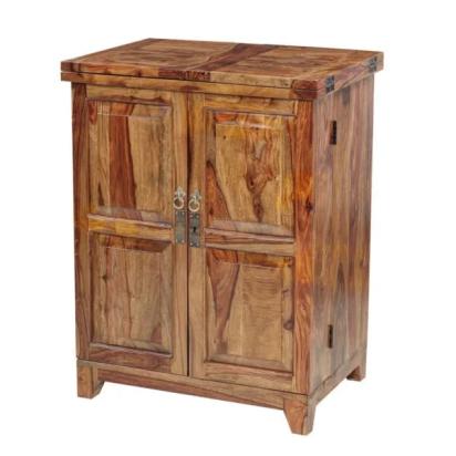 Natural Living Whirl Wooden Bar Cabinet (Tuscany) 1