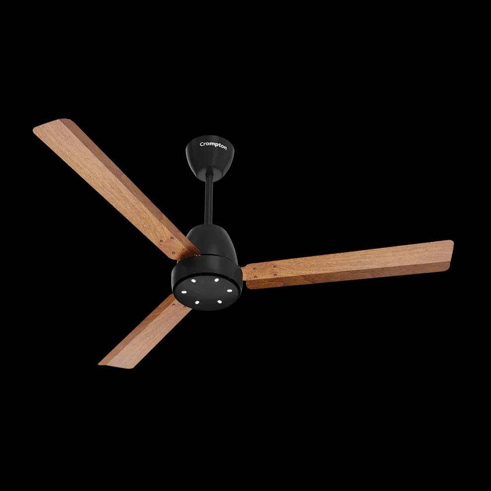 Crompton Energion NITEO BLDC Ceiling Fan - Dark Cherry Wood