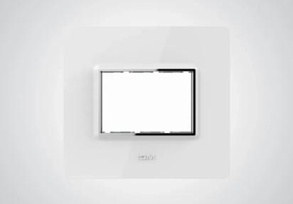 GM Modular Forest - 3 M Cover Plate - CM SN 03 003 - Glossy White by GM Modular : Colours available: White