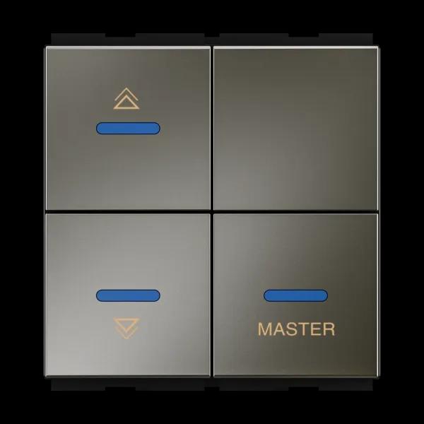 GM Modular Dimmers & Switch Combinations Touch AA 2 206 - Graphite Magnesia
