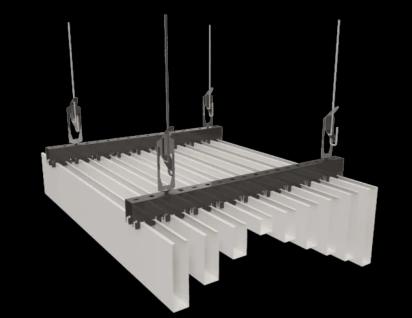 Scheppers U Shape Baffle – Multi Height by Scheppers for Interior : Colours available: WhiteMatt 1