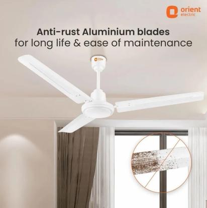 Orient Electric Falcon 400 Ceiling Fan 1400MM White by Orient Electric : Colours available: White 5 3
