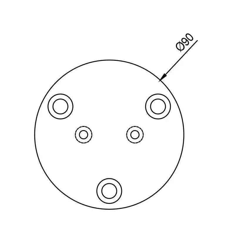 Ozone Spigot - OZRSP-BP-Ø90X3H SSS 1