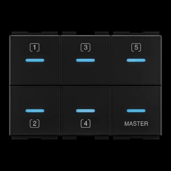 GM Modular Touch - 5 Switch AA 3 208-Electric Grey
