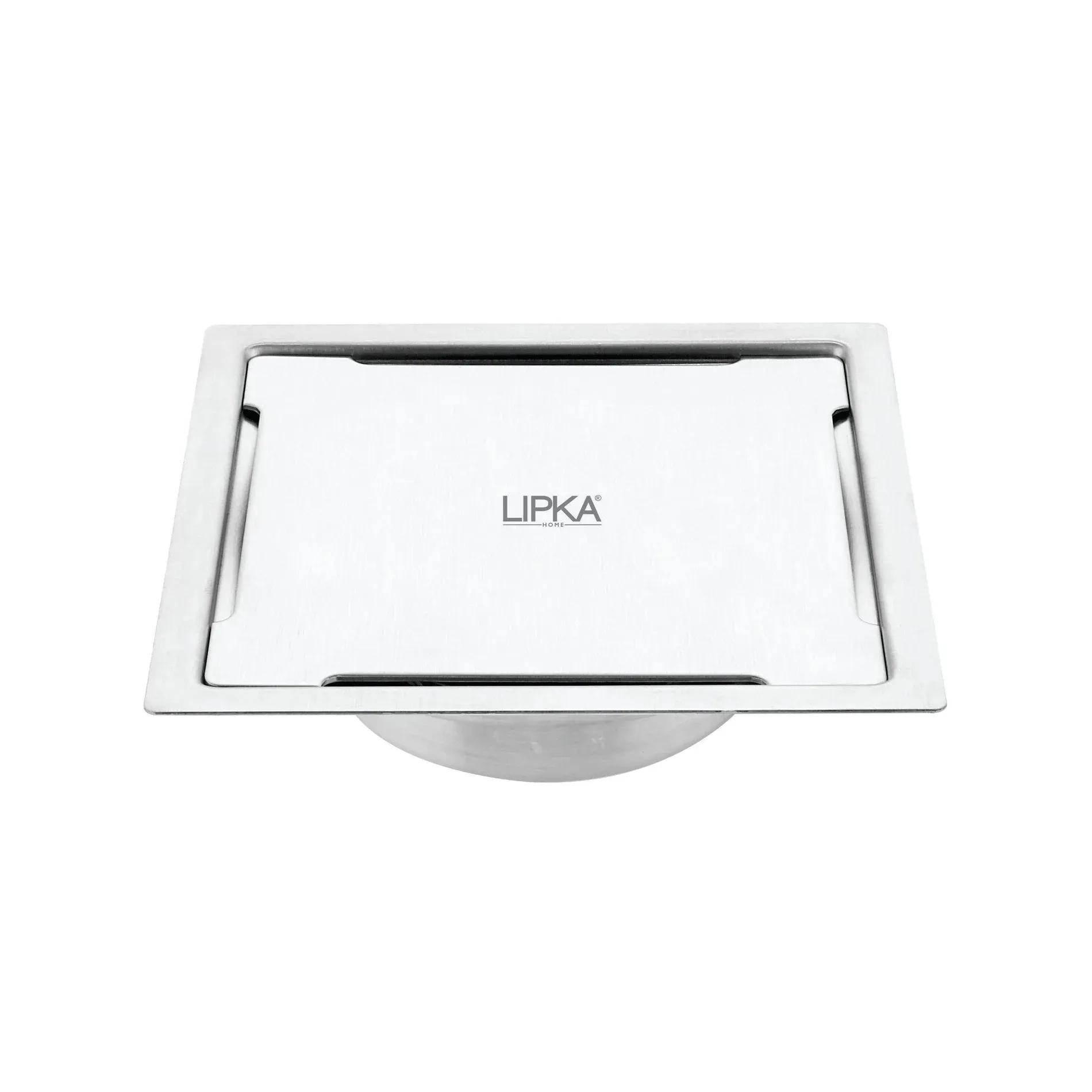 Lipka Yellow Exclusive Square Flat Cut Floor Drain (6 x 6 Inches) with Cockroach Trap