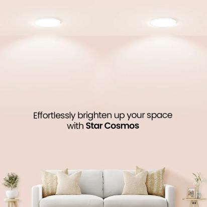Crompton 12W Star Cosmos Round LED Recess Panel by Crompton : Colours available: White 1 1