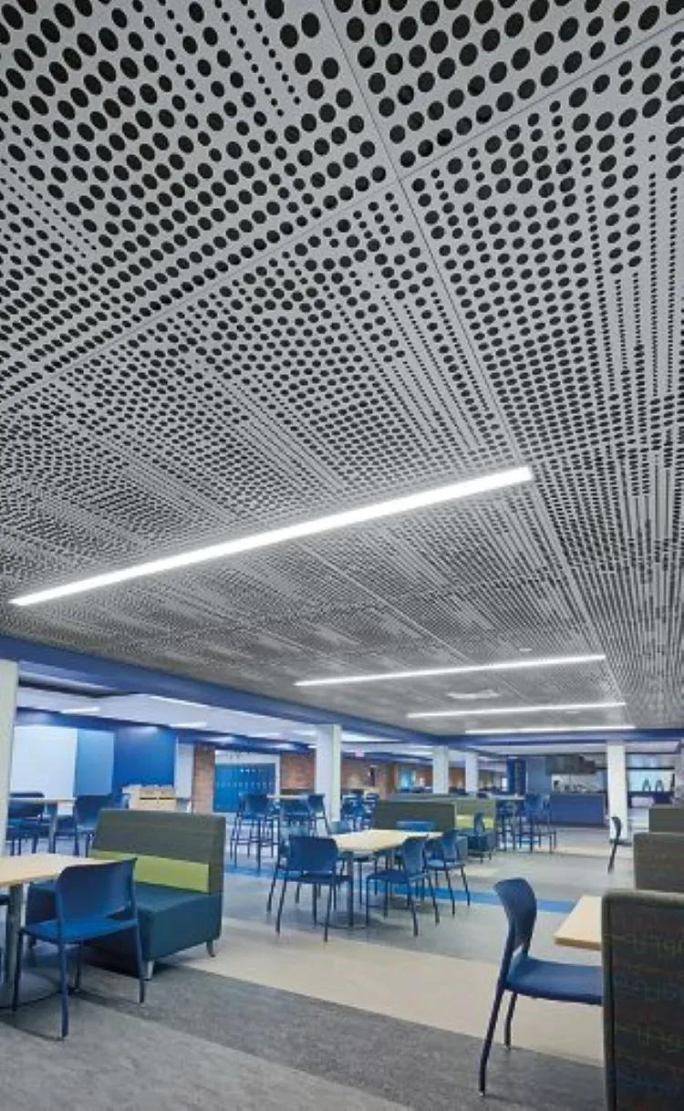 Techno Acoustic Gi Clipin Custom Perforated Ceiling Tile 1