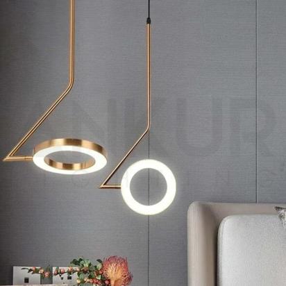 Ankur Ferrous Modern Metal LED Pendant Light For Kitchen And Dining Hanging Light by Ankur : Colours available: Gold 9 1