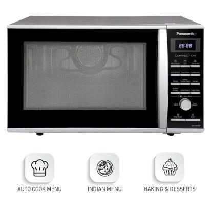 Panasonic 27L Convection Microwave Oven (NN-CD674MFDG, Silver, Rotisserie, Crispy Tawa, Magic Grill, Zero Oil Recipes) by Panasonic : Colours available: Grey 7 3