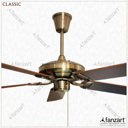 Fanzart Classic Reversible Dual Colour Bladed Fan with Pull Chain by Fanzart : Colours available: Brown 6 2