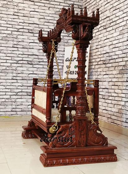 Aarsun 2-in-1 Swing, Wooden Cradle for Janmashtami with video 2