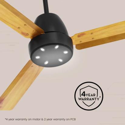 Crompton Energion NITEO BLDC Ceiling Fan - Light Pinewood by Crompton : Colours available: Goldenrod 3 8