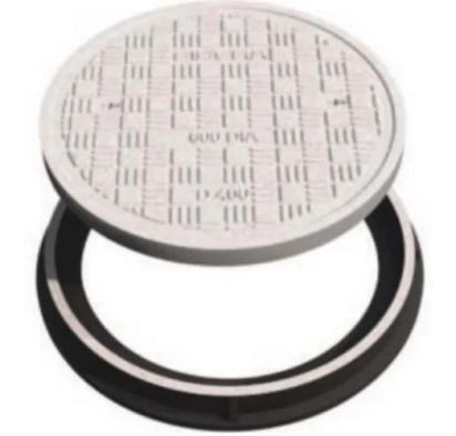 FIBERA FRP Circular Manhole Cover by FIBERA FRP : Colours available: Grey