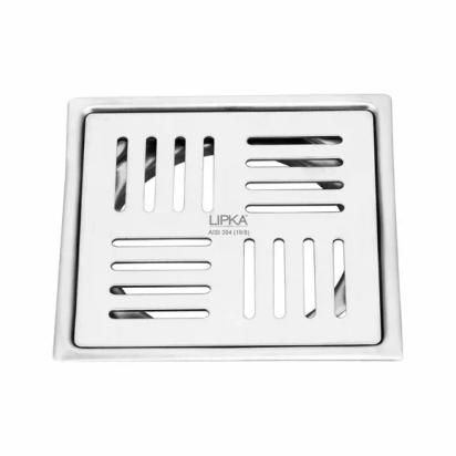 Lipka Pink Exclusive Square Flat Cut Floor Drain (6 x 6 Inches)