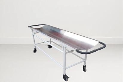 SI Surgical Hospital Stretcher Trolley (MS BASE SS TOP) - SIS 2009 by SI Surgical for Hospital : Colours available: Chrome