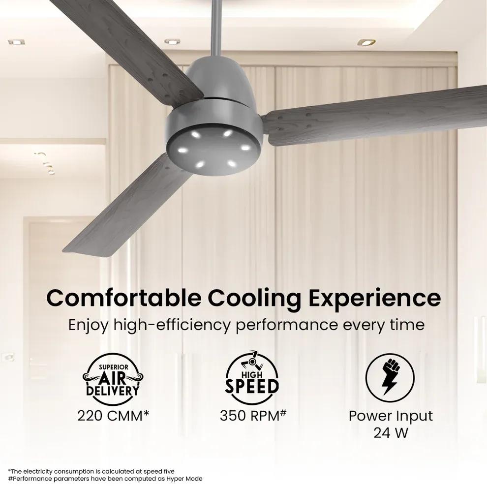 Crompton Energion NITEO BLDC Ceiling Fan - Burnt Driftwood 4