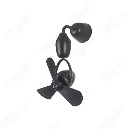 Magnific Volley – 16” Oscillating Wall and Ceiling Fan with Remote and Timer - Matte Black by Magnific : Colours available: Black 3 1