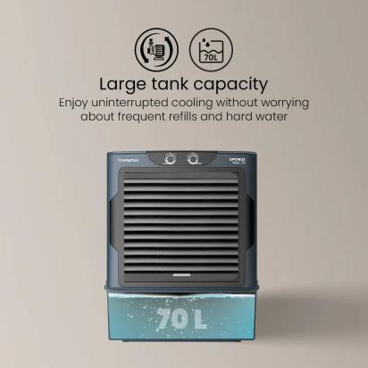 Crompton Optimus Wac 70 Air Cooler - Grey by Crompton : Colours available: Grey 6 3