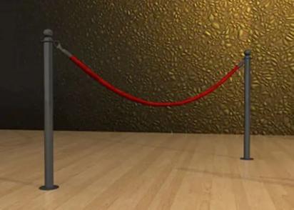 Q-Manager Rope Post - Floor Mount 2