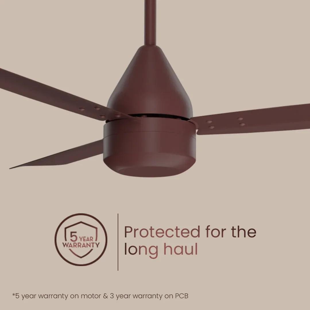 Crompton Energion Groove Regmote BLDC Ceiling Fan - Coffee Brown 3
