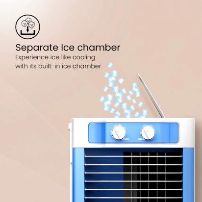 Crompton Ginie Neo Air Cooler by Crompton : Colours available: White, CornflowerBlue 6 2