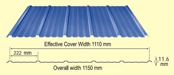 TATA BlueScope Durashine Metal Wall Cladding Sheet 2