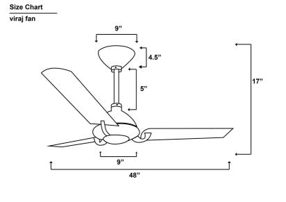 TheFanStudio Viraj Ceiling Fan by The Fan Studio : Colours available: Brown 5 4