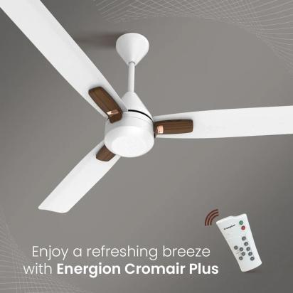 Crompton Energion Cromair Plus BLDC Ceiling Fan - Conch Cream by Crompton : Colours available: GhostWhite 1 4