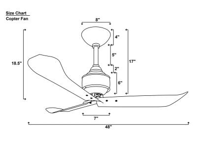 TheFanStudio Copter Ceiling Fan by The Fan Studio : Colours available: Khaki 4 5