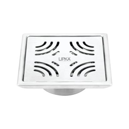 Lipka Purple Exclusive Square Floor Drain (5 x 5 Inches) with Cockroach Trap