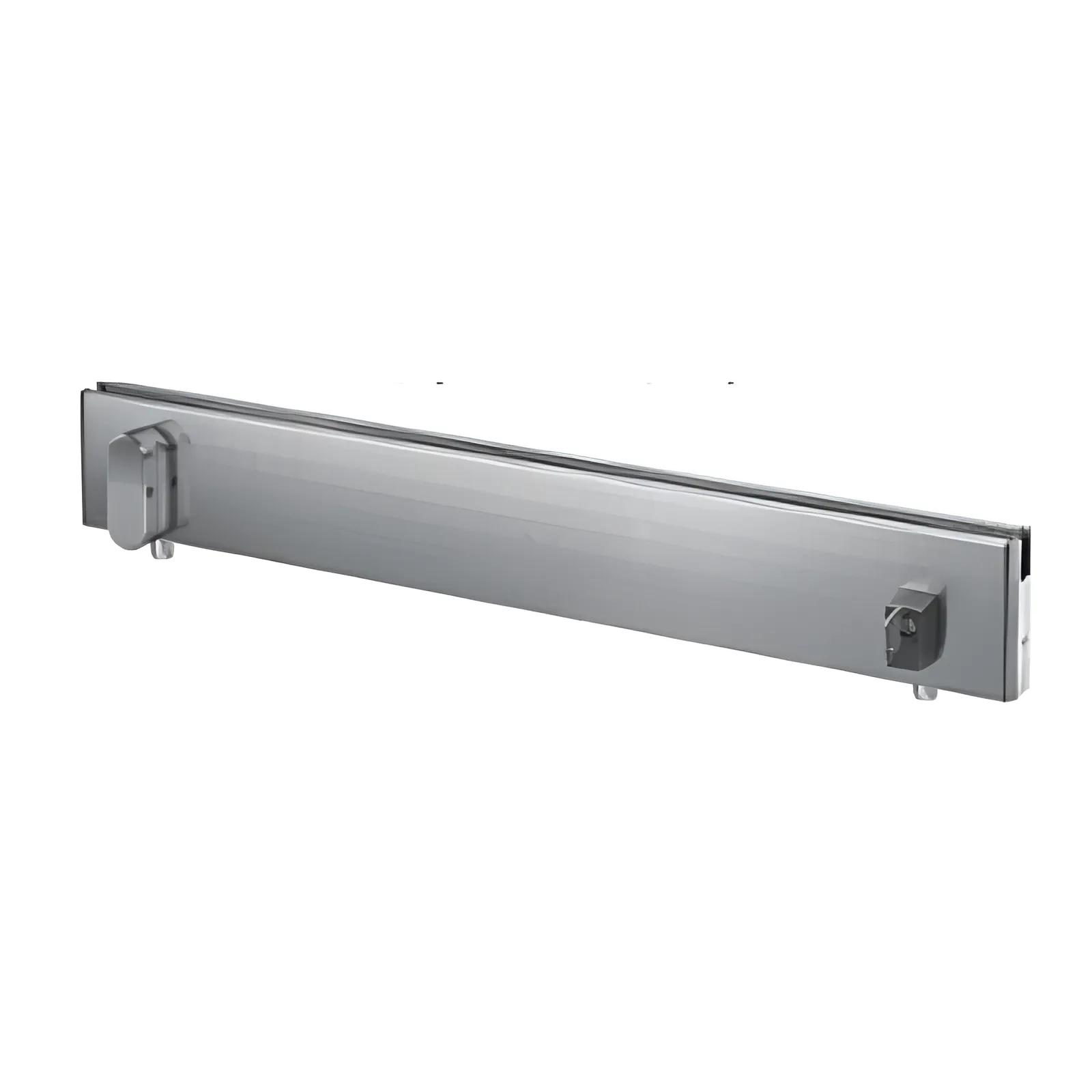 Ozone Lower Door Strip (Side Bolt + Latch) | Finish: Satin Stainless Steel