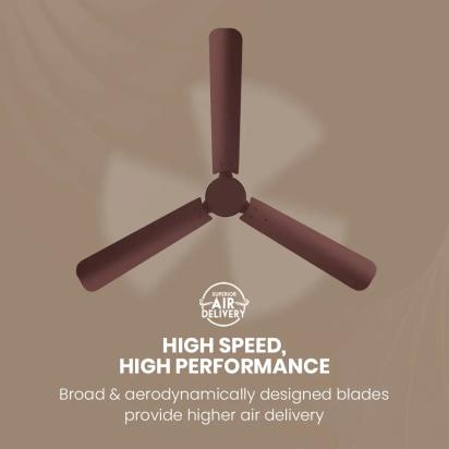 Crompton Energion Hyperjet BLDC Ceiling Fan - Brown by Crompton : Colours available: Brown 2 5