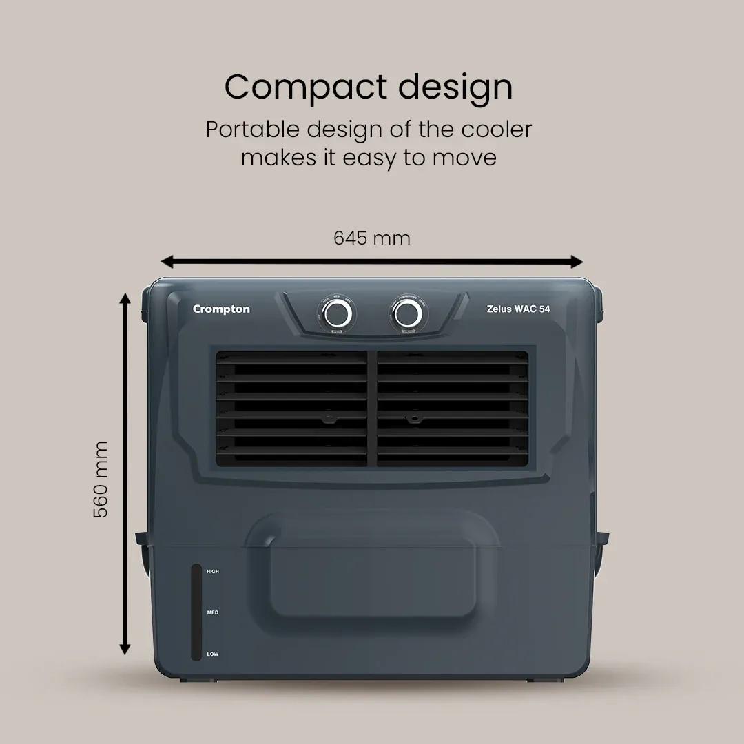 Crompton Zelus Wac 54 Air Cooler - Grey 3