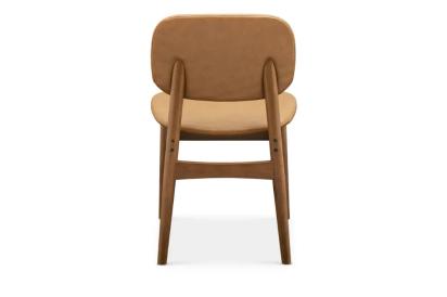 Eyedea Living Kelsey Leather Chair, Walnut Stain by Eyedea Living : Colours available: Brown 4 1