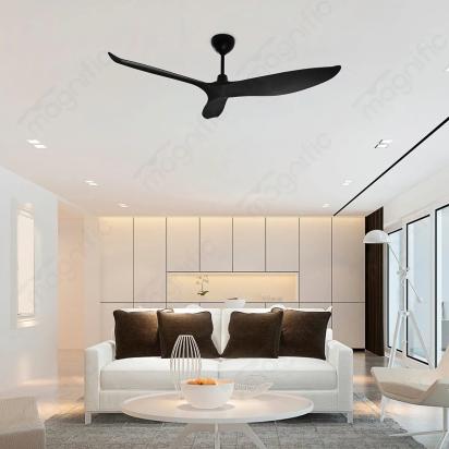 Magnific Luker – 56″ Modern Ceiling Fan for Living Rooms and Bedrooms - Black by Magnific : Colours available: Black
