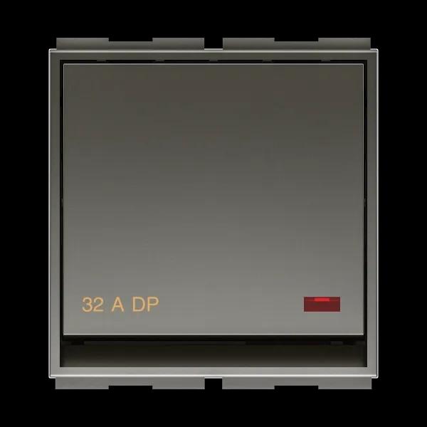 GM Modular Aer9 32AMP DP Switch With Indicator (LED) AA 2 447 - Graphite Magnesia