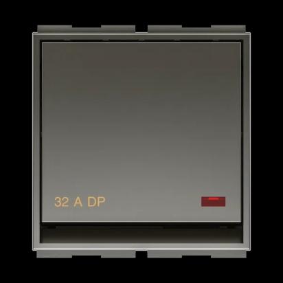 GM Modular Aer9 32AMP DP Switch With Indicator (LED) AA 2 447 - Graphite Magnesia by GM Modular : Colours available: SlateGray