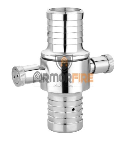 Armor Fire S.S. Male-Female Coupling by Armor Fire : Colours available: Silver