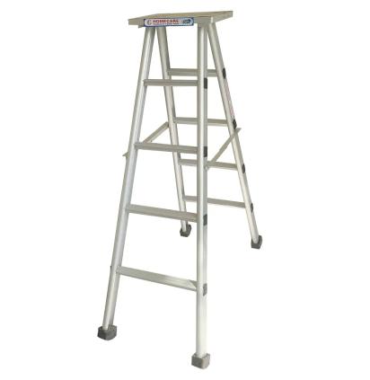 Gagan Aluminum Folding Ladder A-Type 5 Feet by Gagan Enterprises for Multipurpose : Colours available: Chrome