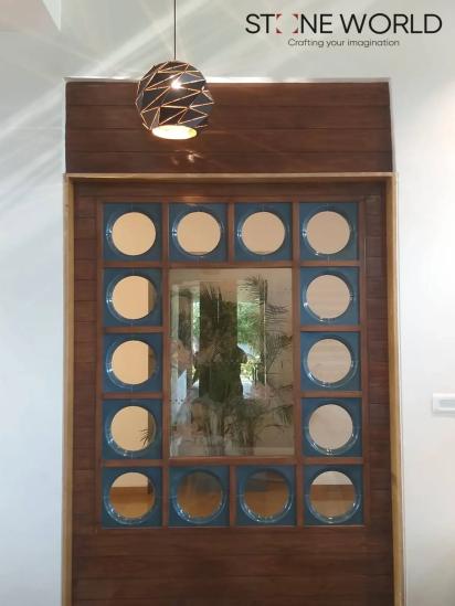Stone World Glazed Ceramics - Where Art Meets Durability by Stone World : Colours available: WoodyBrown, DarkBlue 4 3