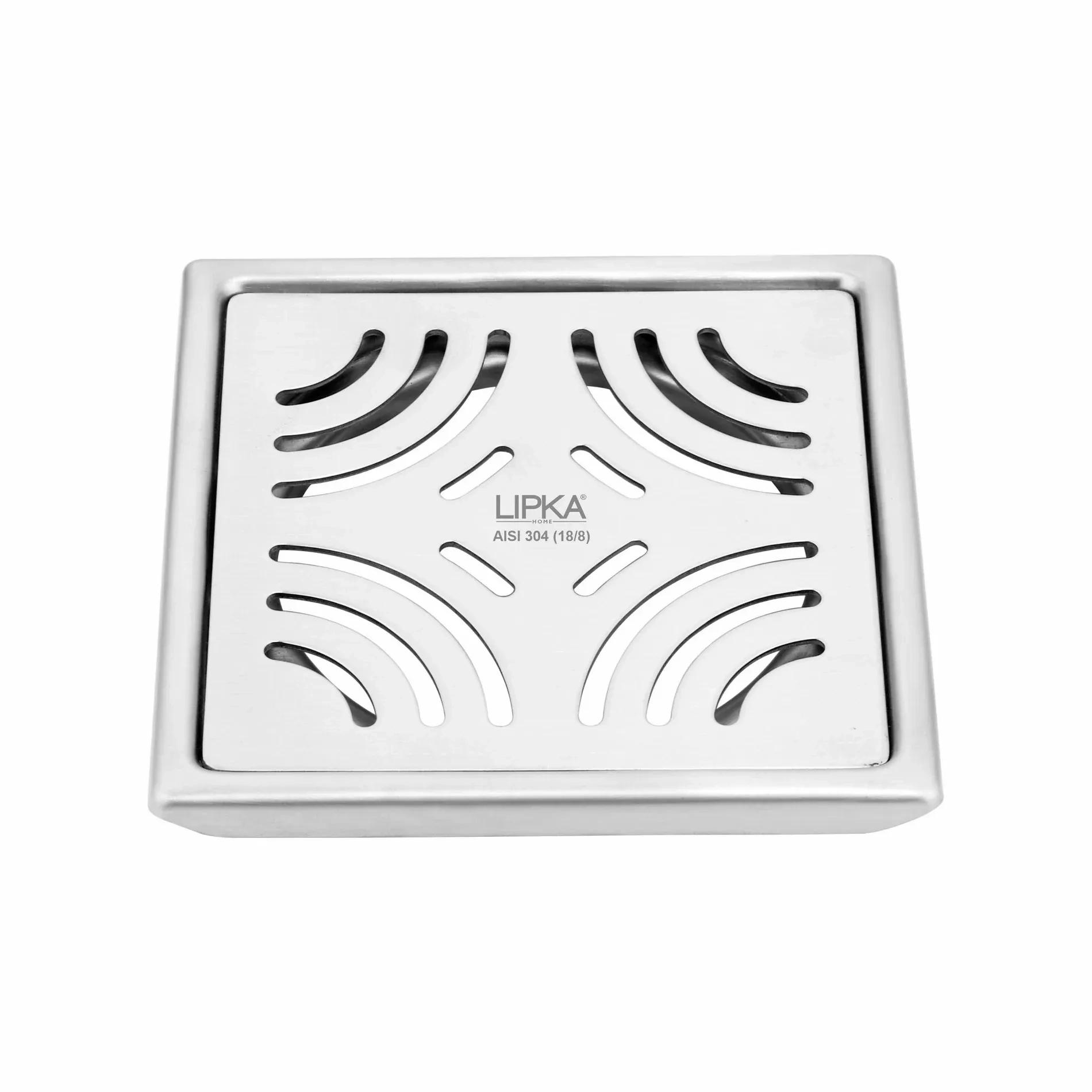 Lipka Purple Exclusive Square Floor Drain (5 x 5 Inches)
