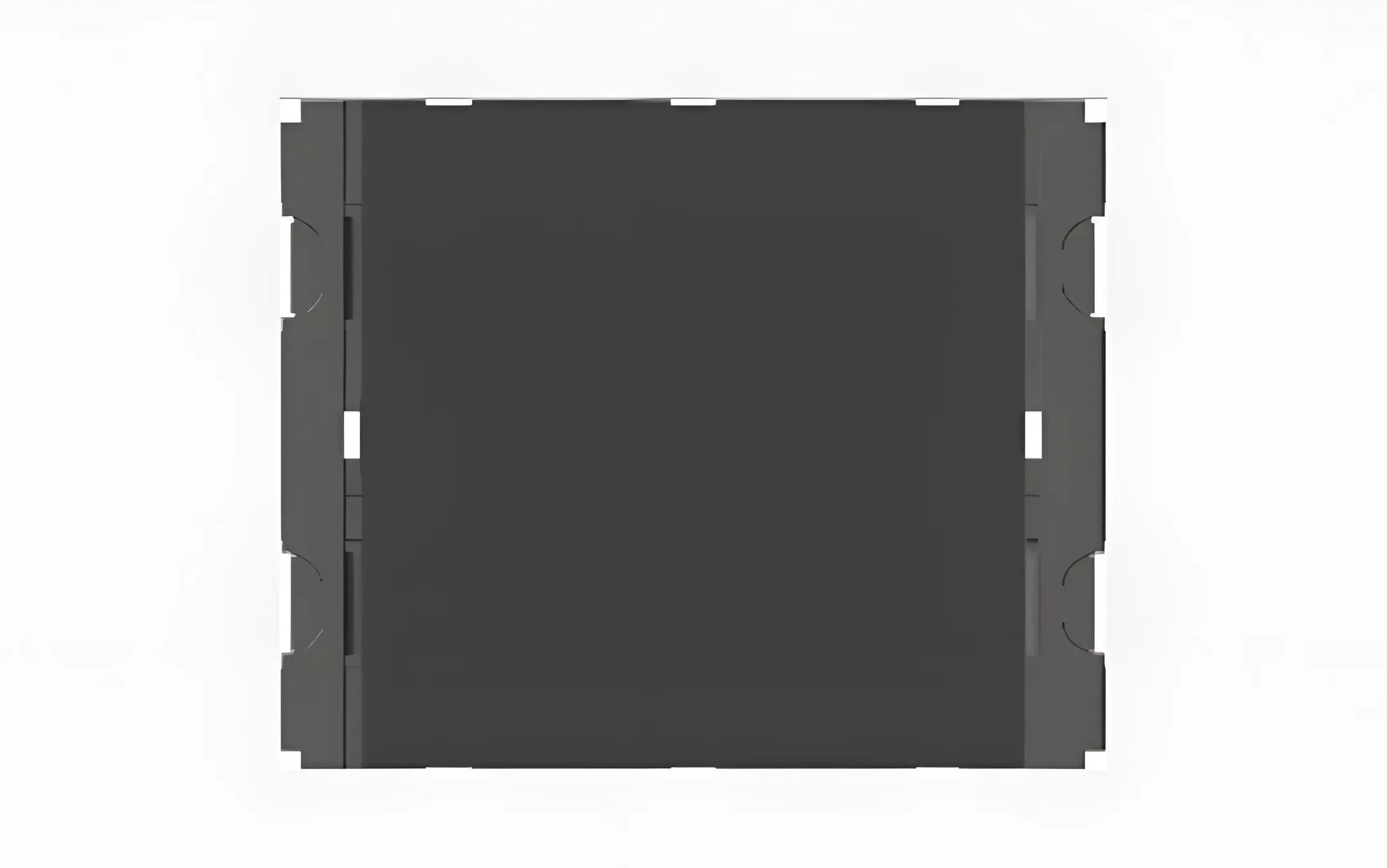 Norisys Charcoal Black Vertical Palm Switch 6A One-way Single Pole - 2 Module