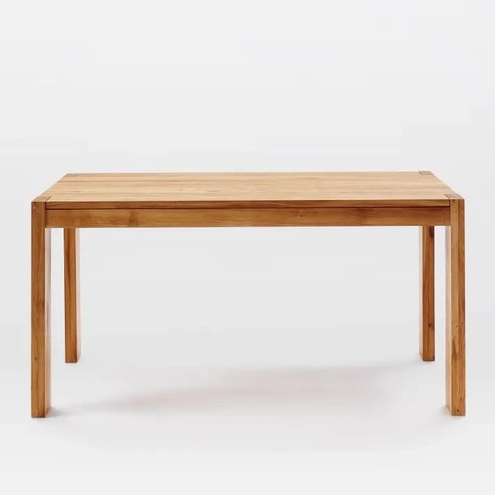 Asian Arts Solid Wood Dining Table – Minimalist 6-Seater in Natural Finish 1