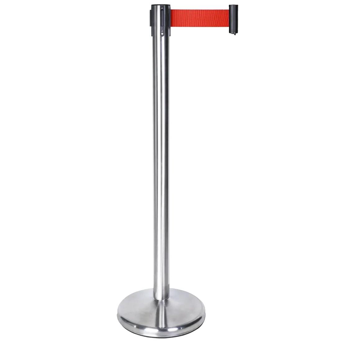 Dolphy Silver Queue Manager Retractable Belt Pole DQMG0001
