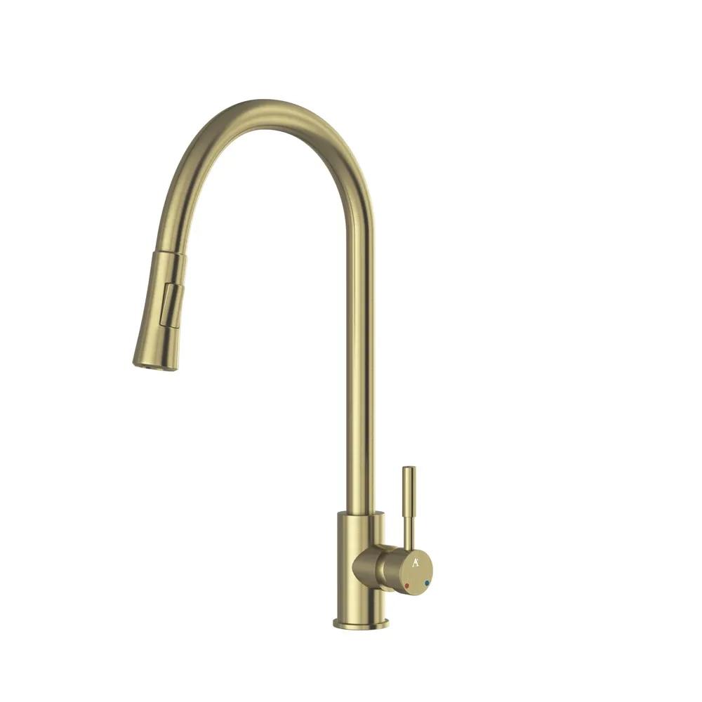 Artize FLO2 Single Lever Pulldown Sink Mixer - Antique Bronze - AKF-ABR-77175B