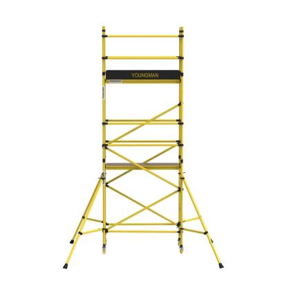 Youngman Fibreglass FRP Electrical Shockproof Scaffold Tower- XO FRP by Y Equipment Services : Colours available: Yellow 4 4