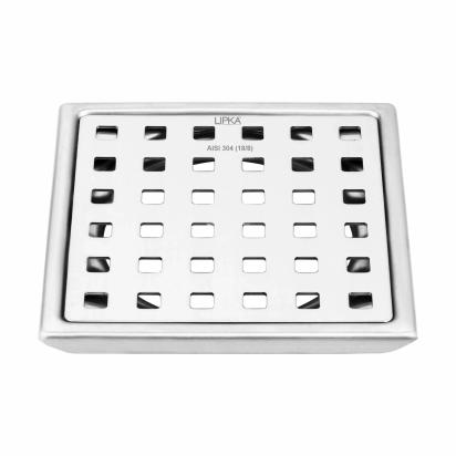 Lipka Red Exclusive Square Floor Drain (5 x 5 Inches) 1